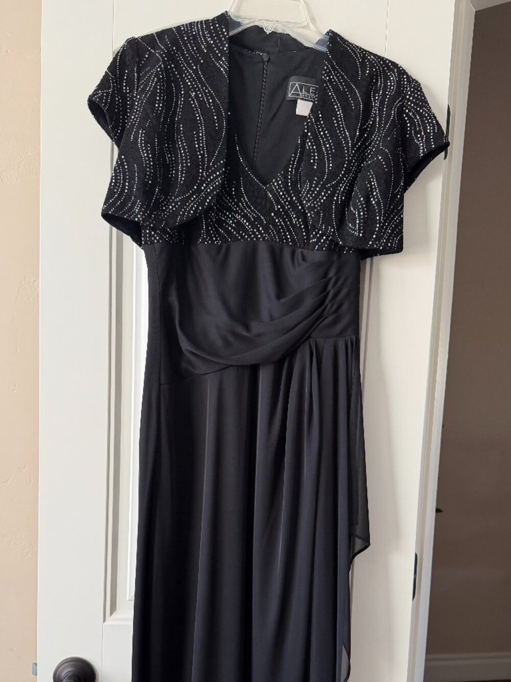 Formal Black Dress with Jacket Size 6